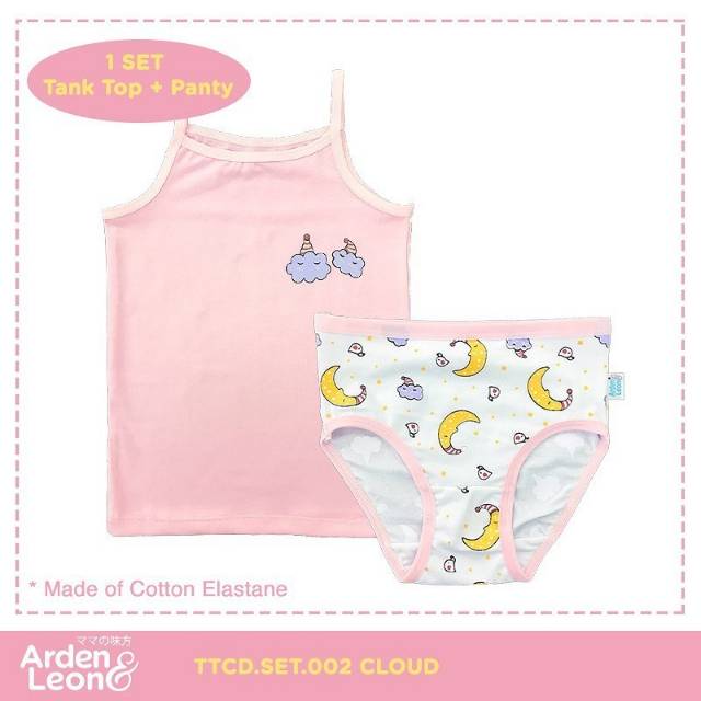 ARDEN &amp; LEON TANKTOP PAKAIAN DALAM &amp; CD CELANA DALAM SETELAN ANAK PEREMPUAN GIRL SET