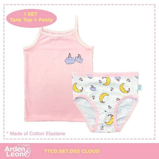 ARDEN &amp; LEON TANKTOP PAKAIAN DALAM &amp; CD CELANA DALAM SETELAN ANAK PEREMPUAN GIRL SET