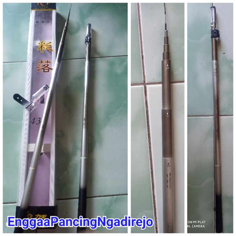 Joran pancing tegek litian Ex zoom 4'3-3'9-3'4 m