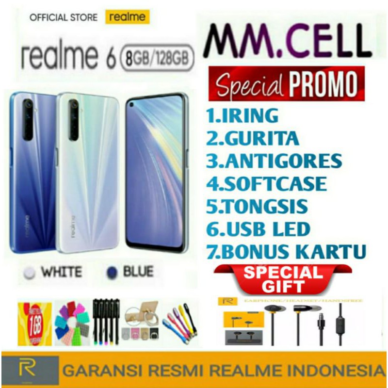 REALME 6 RAM 8/128 GB | REALME 6 4/128 | REALME C25 4/64 | C35 | NARZO 50i GARANSI RESMI REALME