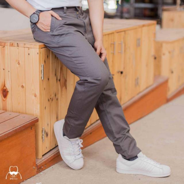 AIRBLACK DENIM TERLARIS / 784 VICTORY Celana chino pria panjang skinny semi slimfit cowo / cowok /