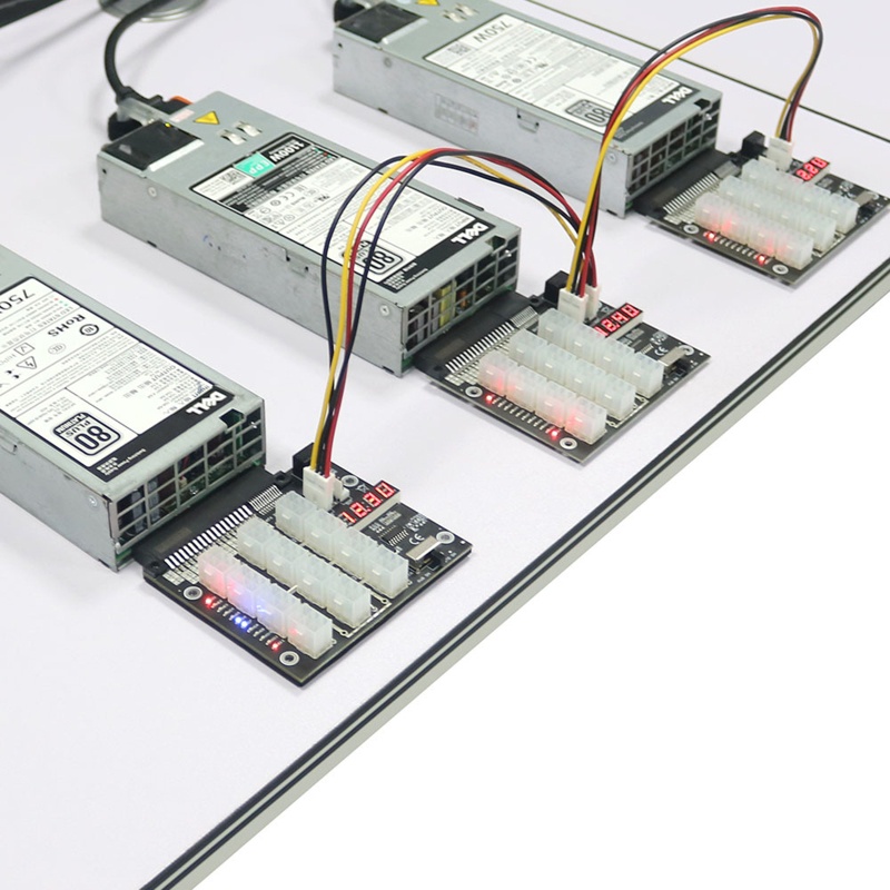 Papan Breakout Adaptor Power Supply Server btsg PCI-E 12V 18+12Pin 12Pin