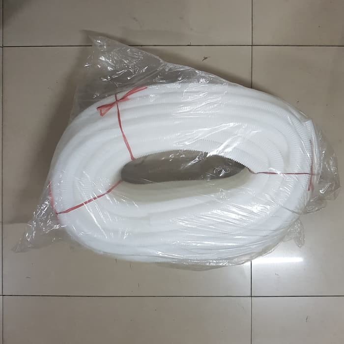 Flexible Pipa Conduit 20MM Selang Listrik HITAM / PUTIH Selang Pembuangan AC Per Meter