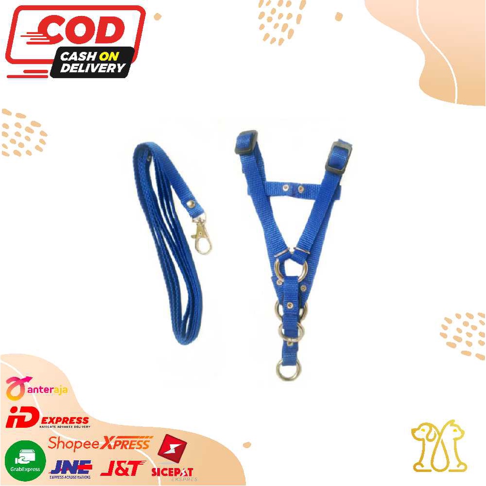 Tali Tuntun HARNESS Untuk Hewan Kucing Anjing Musang Kelinci Harness Model Y Harness Model H