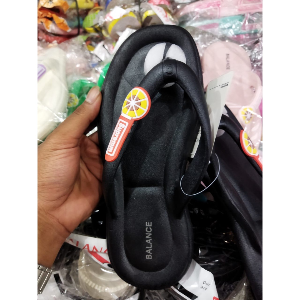 Sandal Jepit Wanita balance 9001+10 ( size 36-41) / sandal jelly import wanita murah