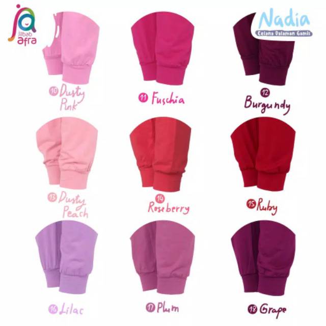 Nadia ( Celana Dalaman Gamis / Celamis) merk Afra