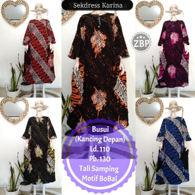 SEKDRESS KARINA BATIK CAP PEKALONGAN