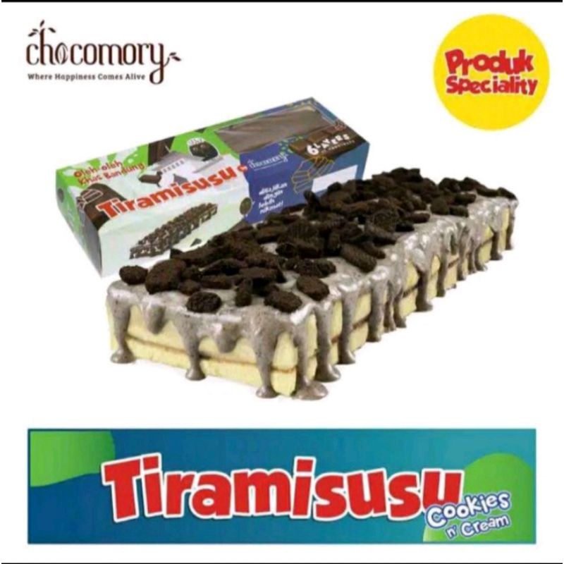 

TIRAMISUSU BY CHOCOMORY COOKIES AND CREAM || OLEH-OLEH SOMBONG