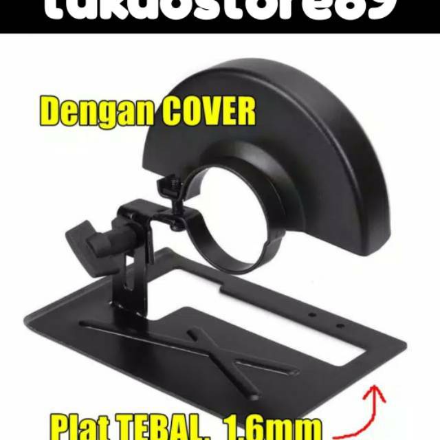 tatakan gerinda tangan plus cover / dudukan gerinda + cover / cover mesin gerinda