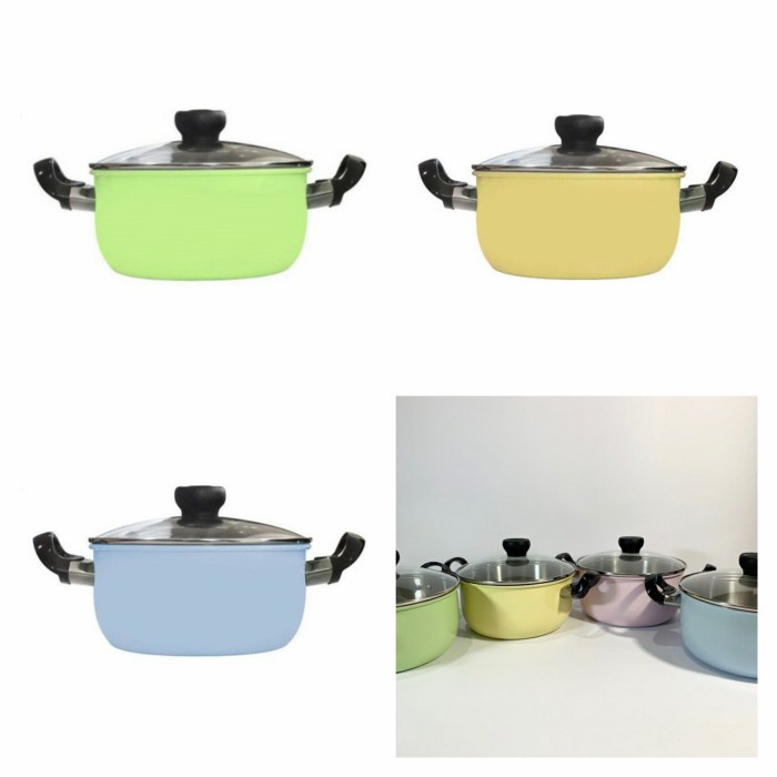 Panci Soup Maxim Colouris Skyline Dutch Oven 20cm Tutup Stainless DO 20