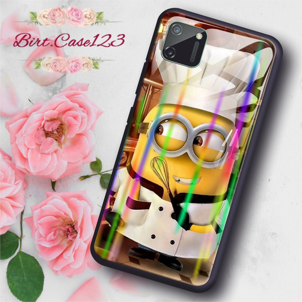 BC Case MINIONS back case glass aurora oppo a3s a31 a7 f9 a5s a71 a83 f1s f5 f7 a91 a92 a5 a9 2020