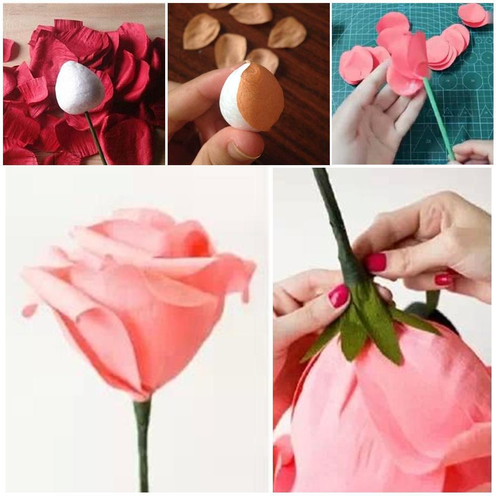 Populer 20pcs /bag Busa Bunga Buatan Tangan Hadiah Bola Mainan Dekorasi Pernikahan Oval Alat Aksesoris Dapur Putih Kerajinan Bola