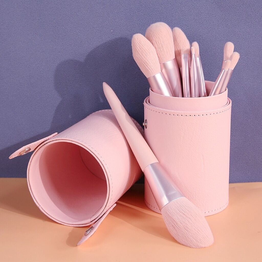 11 Pcs / Set Brush Makeup Untuk Bedak Tabur Blush Contour Eyeshadow Blending