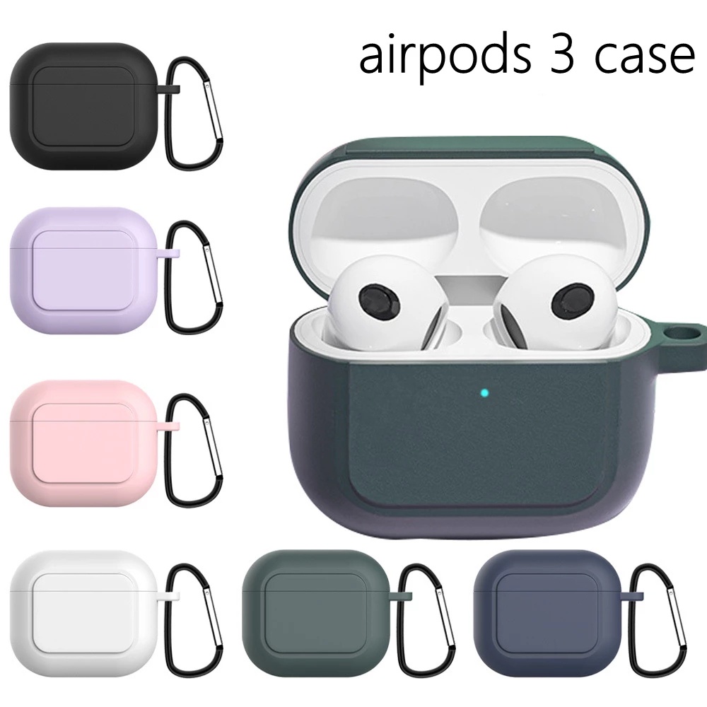 Case Pelindung Bahan Silikon Untuk Apple Airpods 3 / Bluetooth Case Fundas Airpods 3