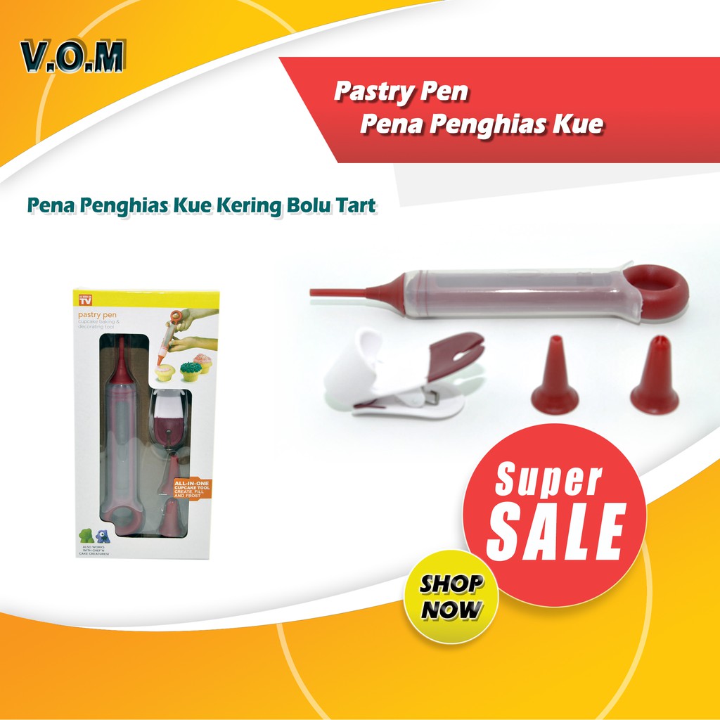 VOM Pastry Pen / Pena Penghias Kue Kering Bolu Tart Cupcake - 0203