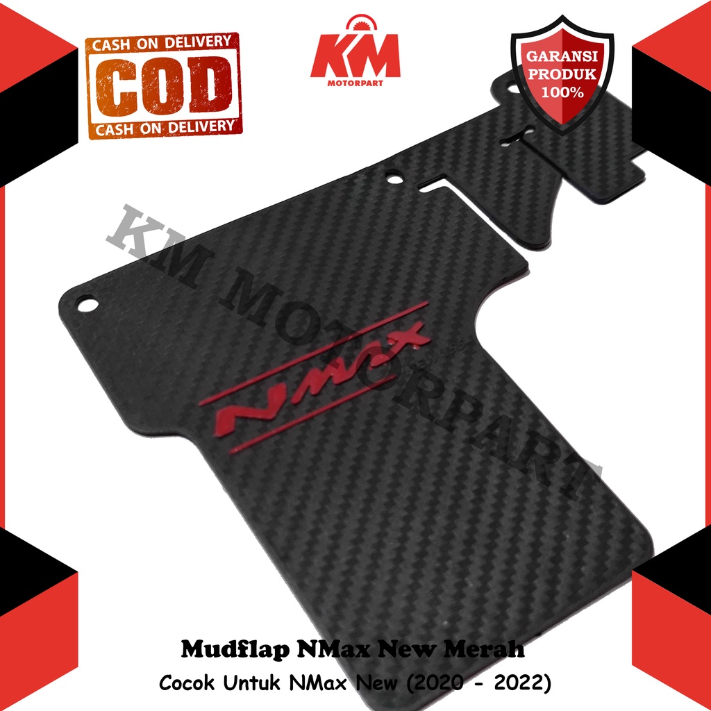 Mudflap Mud Flap NMax New 2020 2021 2022 Penahan Lumpur Model Karbon Pelindung Motor Aksesoris Variasi N Max