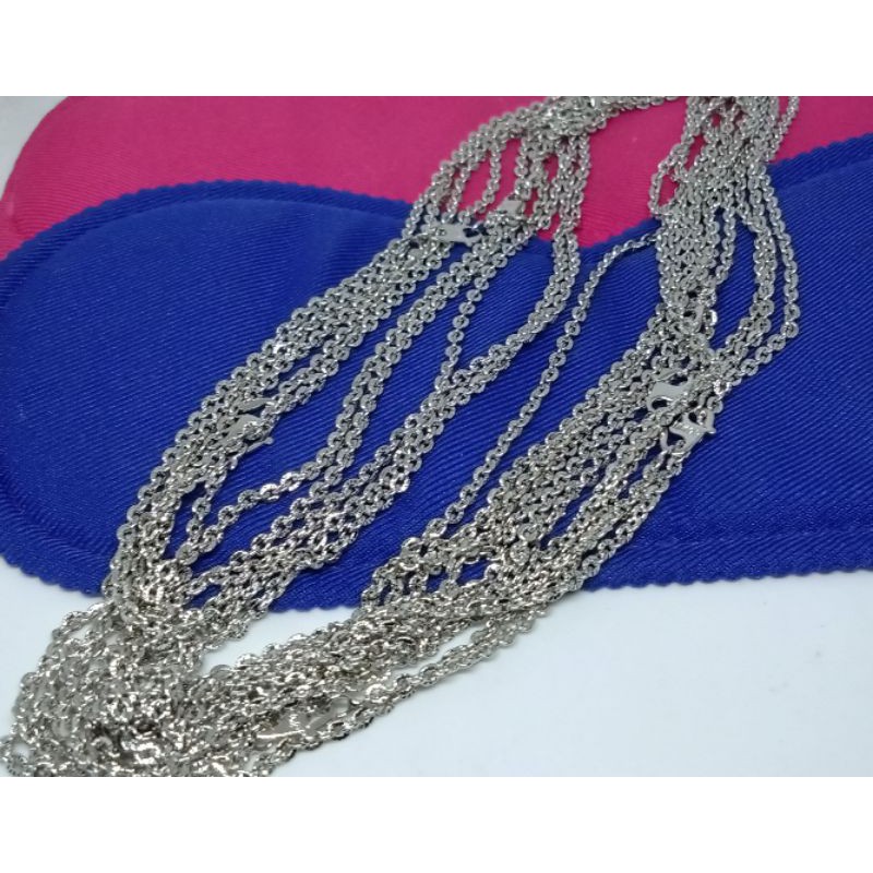 kalung xuping wanita lapis emas Nori silver 45 cm