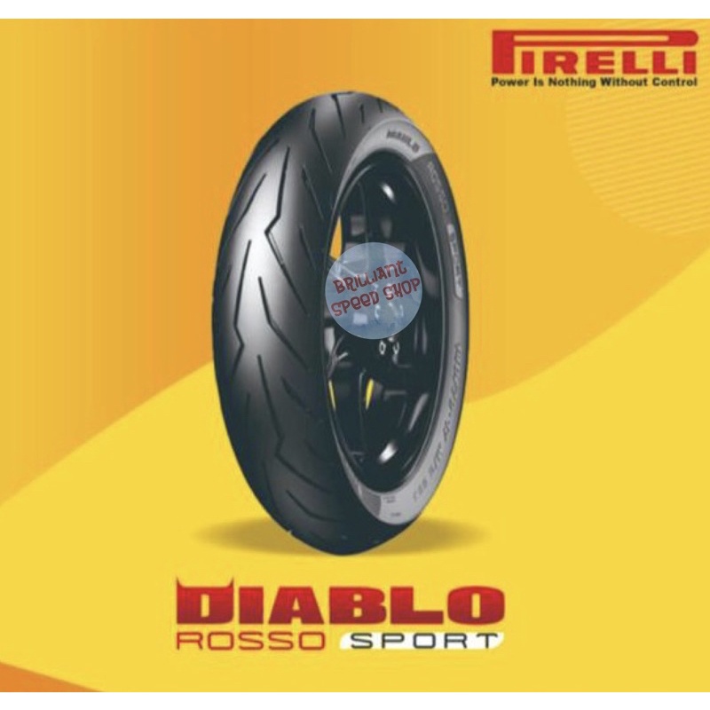 Ban Pirelli Diablo Rosso Sport Ukuran 90/90-14 (Tubeless)