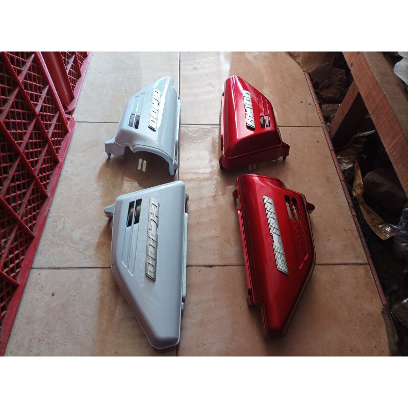 Bok aki gl 100 cover body samping tepong aki kanan kiri tutup bok aki gl100 warna