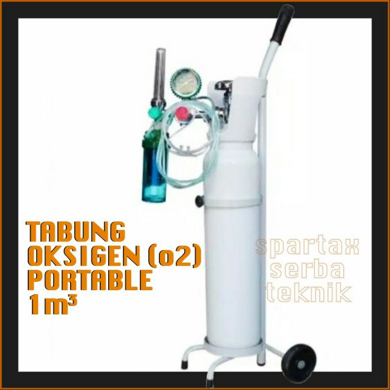 Tabung Oksigen Portable 1M3 Komplit