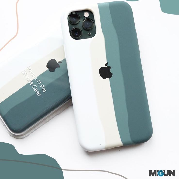 ✸ Original Stripe Midnight Green Case - FULL COVER - Iphone 6 7 8 6+ 7+ 8+ X XR XSMAX 11 PROMAX ➫