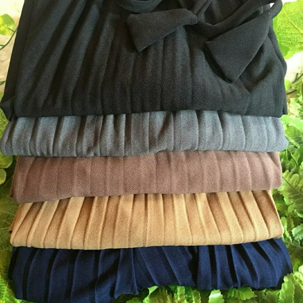 ROK PLISKET TALI LONCENG / ROK PLISKET PREMIUM IMPORT