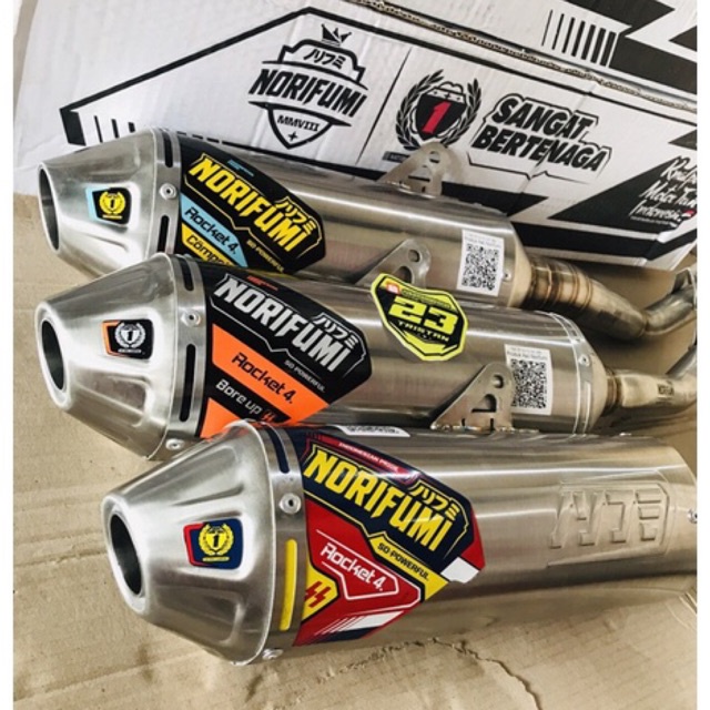 KANALPOT / JOS NORIFUMI  KLX, CRF dan WR ORIGINAL tipe ROKET4 STANDAR, BORE UP dan KOMPETISI