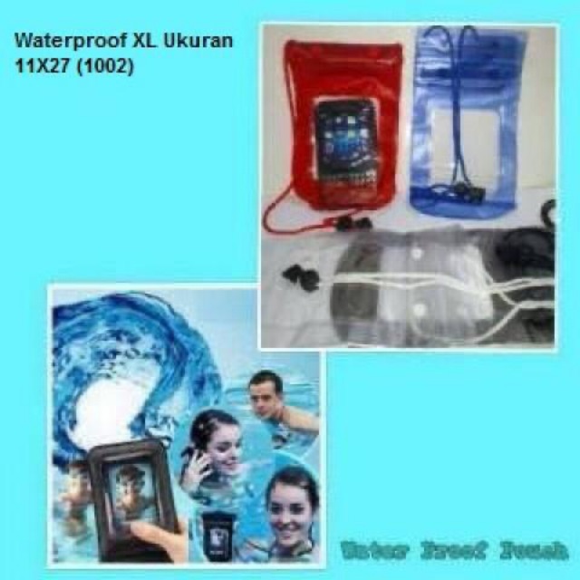 Water proof ukuran XL 11 Cm X 27 Cm kantong anti air