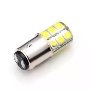 12 Volt Bohlam LED Rem Bayonet Kaki 2 Strobo Model Jelly 12 SMD Anti Panas