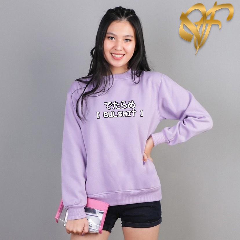 Sweater Bulshit Korea Style | Sweater Terbaru Wanita &amp; Pria | Dhea Fashion