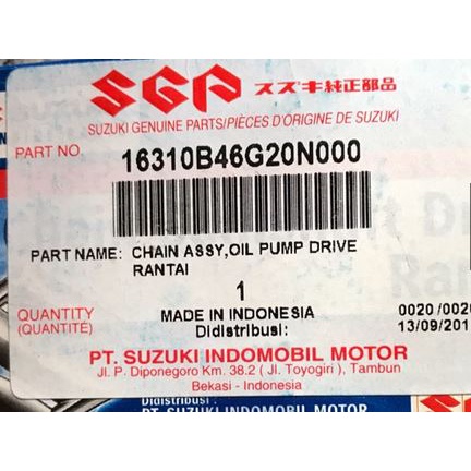 Rantai Pompa Oli Suzuki Spin Skywave 16310 46G20 N000