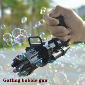 Mainan Gelembung Sabun Automatic Bubble Water Gatling Gun 21 Holes - RC101 - Golden