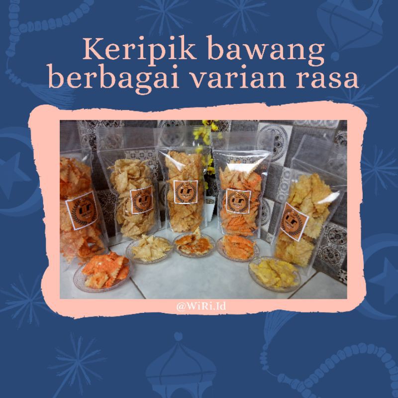 

Keripik bawang/keripik pangsit HOMEMADE