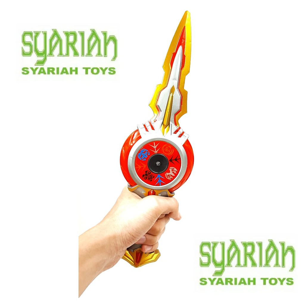 SYARIAH TOYS MAINAN UNIK TERBARU SENJATA PEDANG ULTRAMAN ORB SUARA LAMPU DX ORB CALIBUR FREE BATERAI