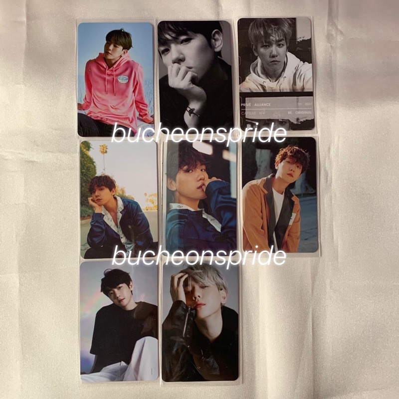 EXO Baekhyun Official Prive Photocard Winter Hope Bracelet Overpass Interlude Prisma