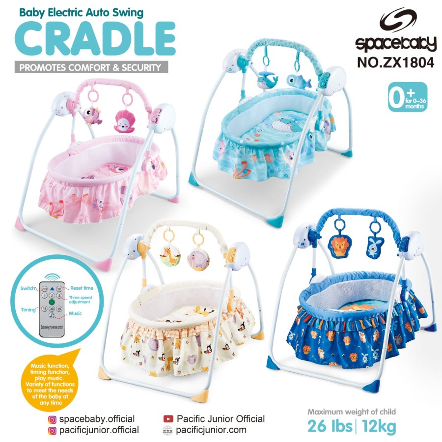 Makassar ! Swing Cradle Electric Baby Space Baby ZX 1804