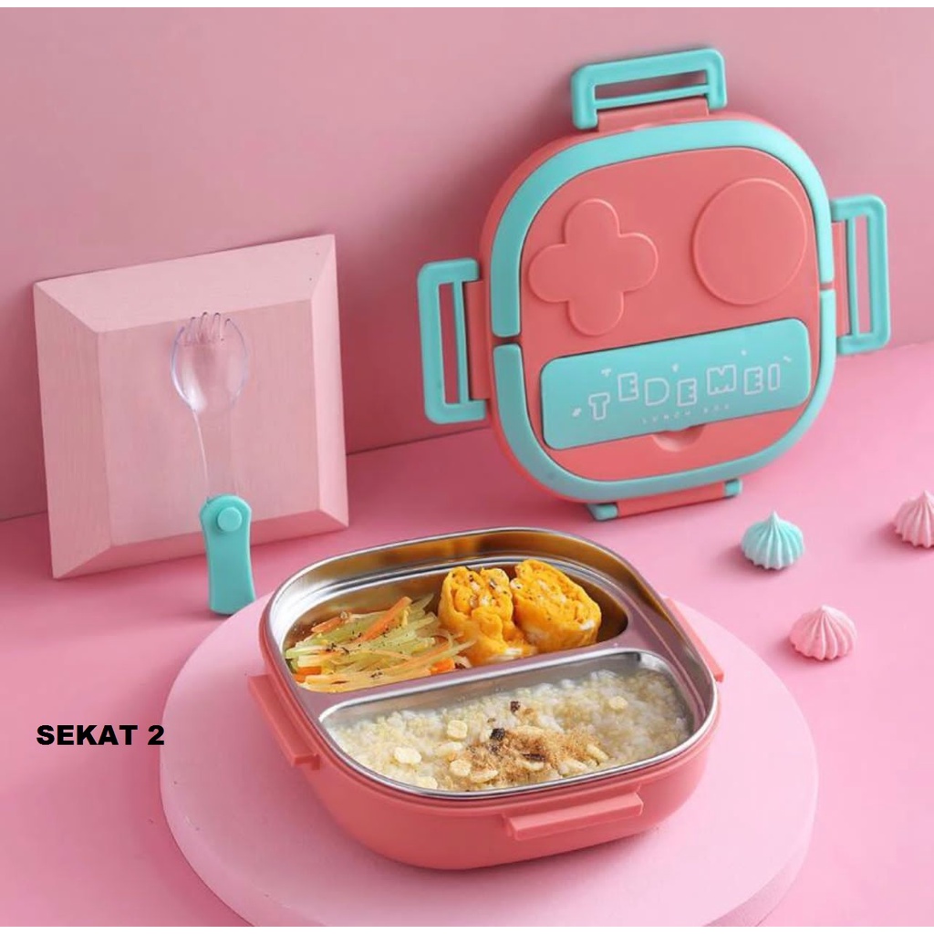 Tempat Makan Stainless Steel Lunch Box Stainless Steel Kotak Makan