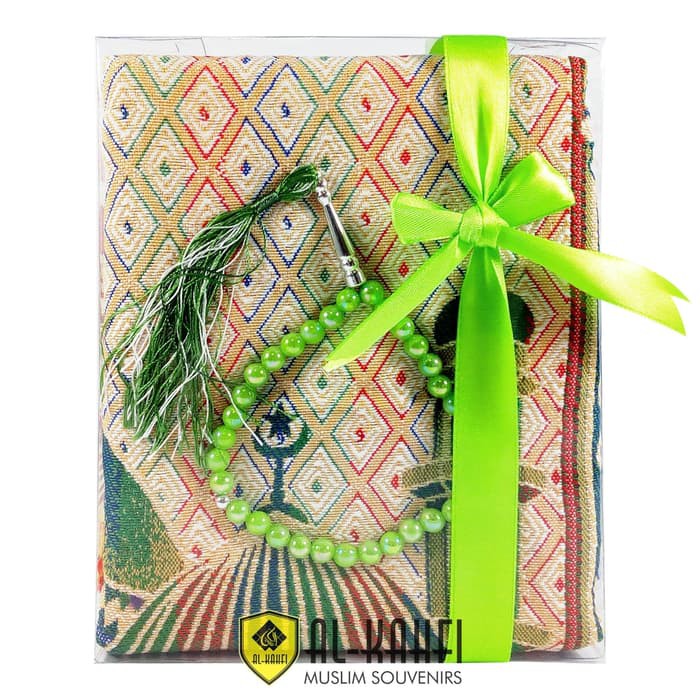 Parcel Souvenir Sajadah Dewasa Alydrus Emas Tasbih Souvenir Tahlilan