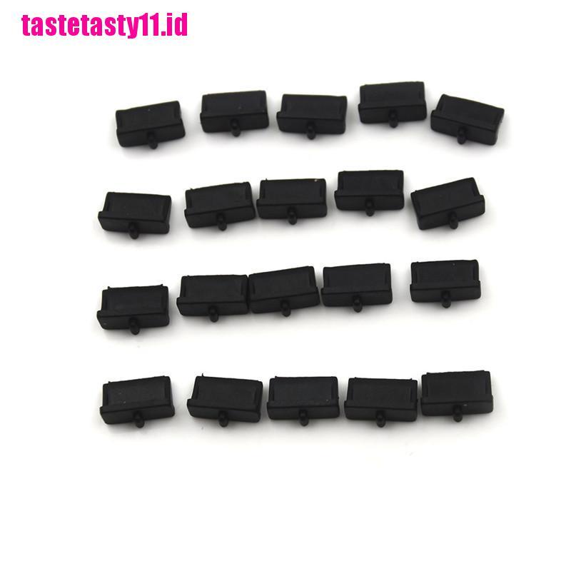 20 Pcs Penutup Port USB Bahan Plastik Lembut Anti Debu