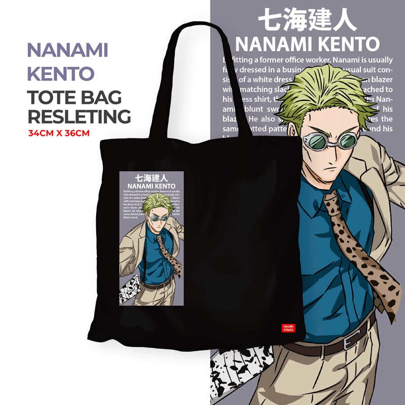 Galeri Otaku - Totebag Jujutsu Kaisen Nanami Kento Edition