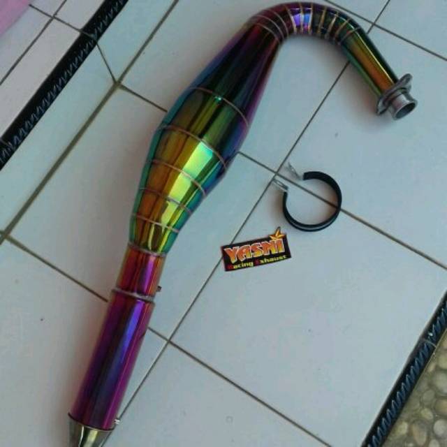 Knalpot RX king 3V3 kolong pelangi