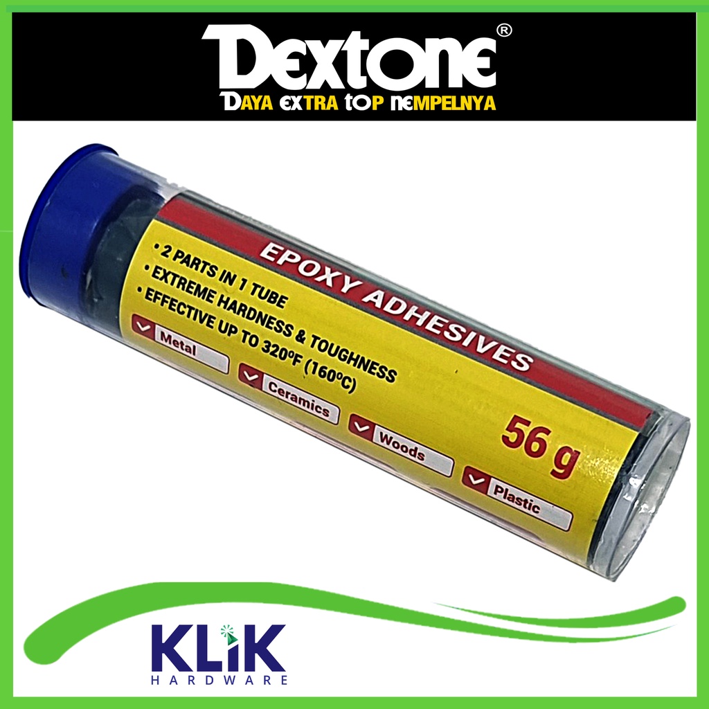 Dextone Lem Epoxy Putty Stik Dodol Lem Porting Blok Mesin 56 Gram