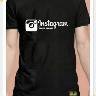 T shrit instagram IG  custom nama  IG  sukasuka Shopee 