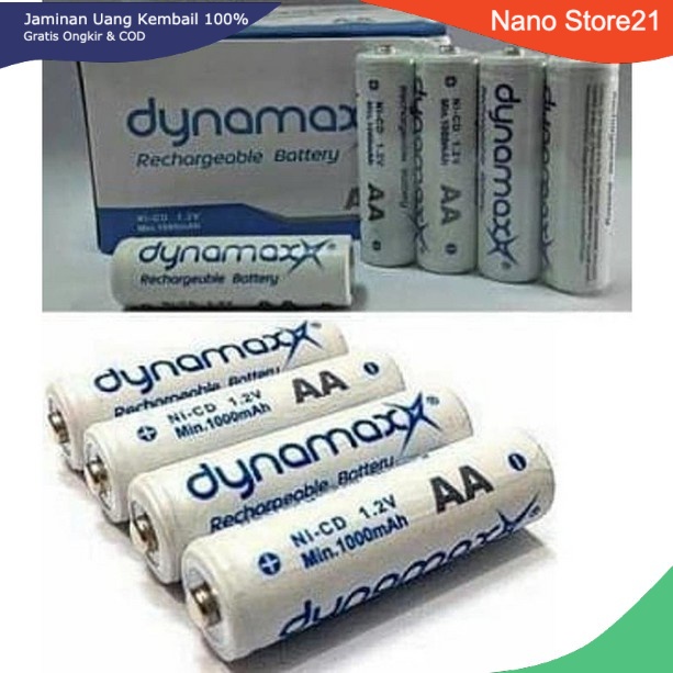 Jual Baterai Dynamax Aa A2 Rechargeable 1 5v Bisa Charge Ulang Batu