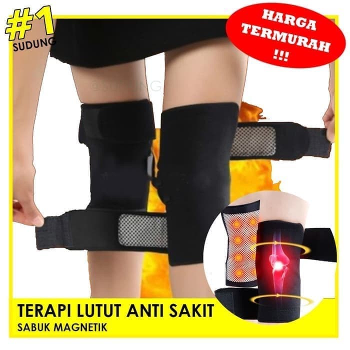 COD ✅ (Kiri &amp; Kanan) Alat pelindung lutut Sabuk TERAPI MAGNETIK SAKIT LUTUT OLAHRAGA LARI FUTSAL BOLA KNEE PAD RELAKSASI Sabuk Terapi Magnetik Lutut Pemanas anti nyeri bantalan lutut ion magnet- sabuk terapi panas lutut - kneepad lutut