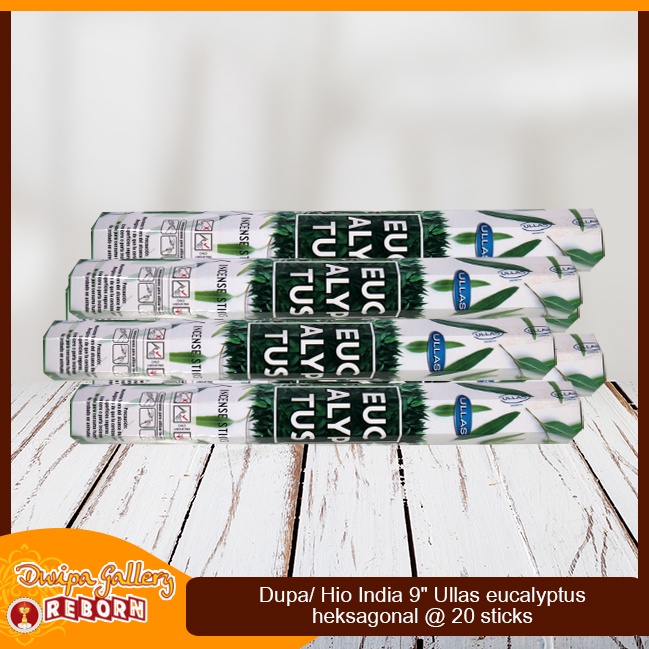Dupa Hio India Wangi Eucalyptus Ullas hexagon 1 box 6pcs @20 sticks