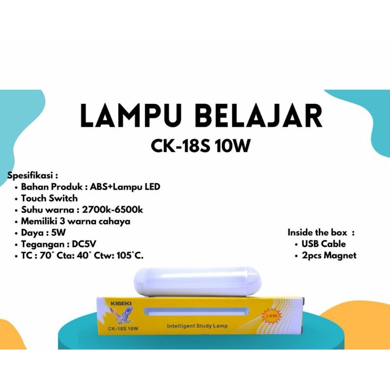 LAMPU LED USB TERMURAH  10W/15W/25W / Lampu Meja Magnet USB