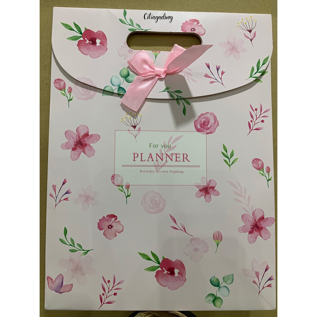 PAPER BAG PITA KANTONG M KERTAS MOTIF POLOS PARCEL BINGKISAN BUNGKUS KEMASAN GOODIE BAG ULANG TAHUN-15