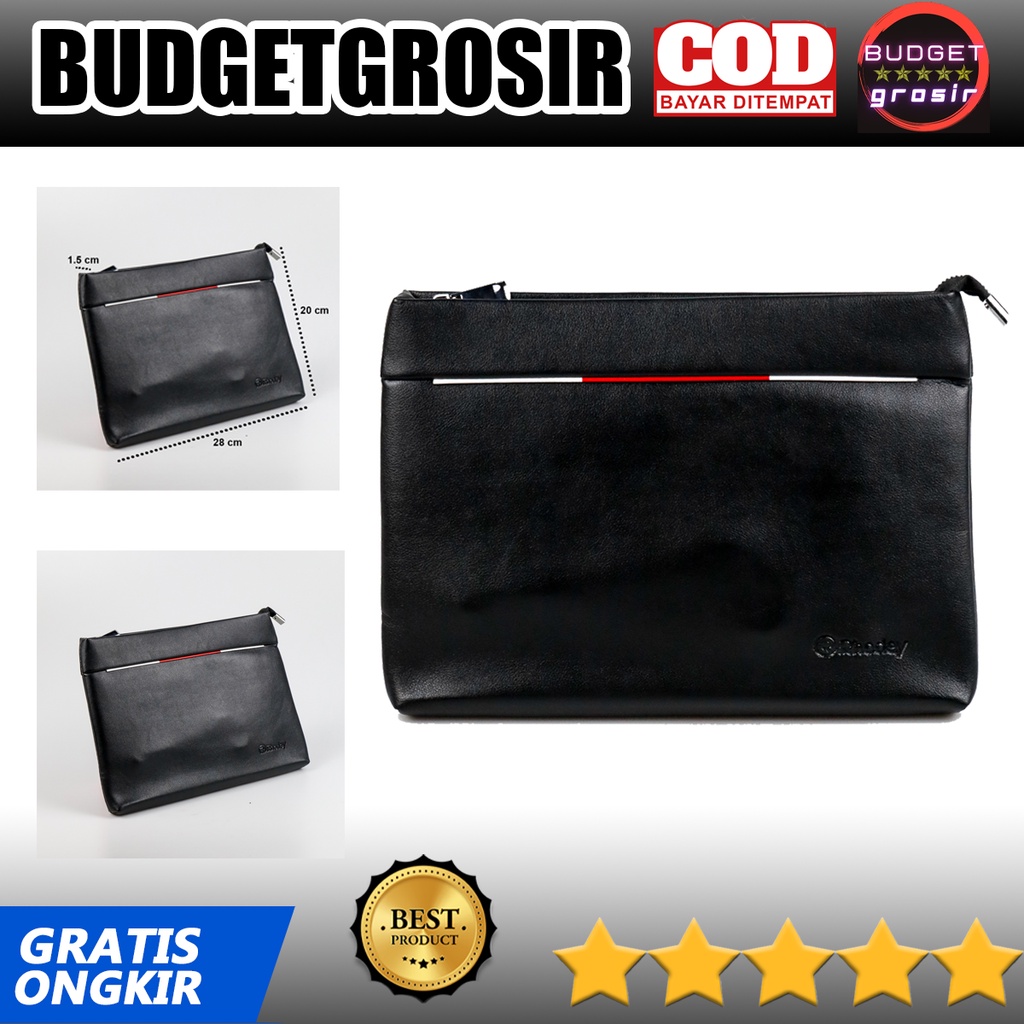 Tas Genggam Dompet Kulit Clutch Bag Size Large - HB-005--Rhodey