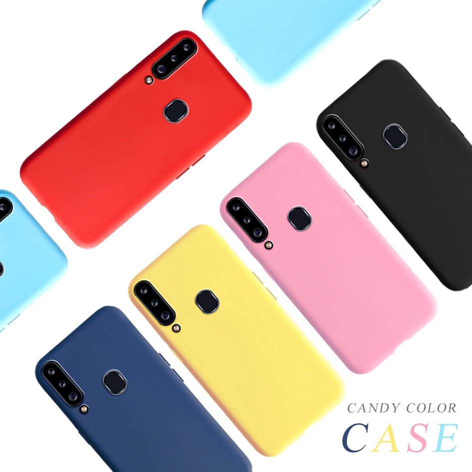 Casing Samsung Galaxy A20S Plain Rubber Matte Candy Soft Case Samsung